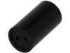 2819.5120, Распорная втулка; LED; Oвнешн:7,5мм; OLED:5мм; Дл:12мм; черный, Mentor