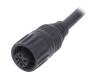CA016 1B013 030 12 Разъем: круглый; вилка; PIN:4; "мама"; провода; IP65,IP67; 18А; 3м