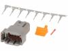 S-DTM 04-08 PA Разъем: провод-провод; DTM; вилка; "папа"; Размер:20; 0,5?1,5мм2