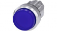 3SU1051-0BB50-0AA0 SIRIUS ACT Illuminated Push-Button front element Metal, glossy, blue