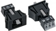 890-713 Pplug snap-in version 3p, 0.25...1.5 mm2 black