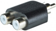 RND 205-00582 Mono Audio Adapter RCA Plug - 2x RCA Socket