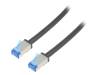 CQ7113S Patch cord; S/FTP; 6a; многопров; Cu; PE; черный; 20м; 26AWG