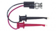 3789 Test Lead, BNC Plug - 2x Minigrabber Test Clip, 139.7mm, Gold-Plated Brass