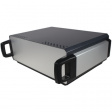 CDIC00006 110 Series Desktop Enclosure, 378 x 311 x 120 mm, Silver/Ant