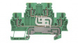 1791150000 PE Terminal, 500V, 4 Poles, 1.5mm\x1a, Tension Clamp, Green / Yellow