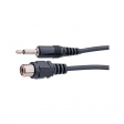 66-1-12 Audio cable mono jack - cinch 1.2 m Black