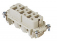 CPF 06 X female insert, 6 poles + PE