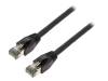 CQ8073S Patch cord; S/FTP; Cat 8.1; многопров; Cu; LSZH; черный; 5м; 26AWG