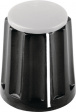 330.31 Plastic rotary knob with line black 11.8 mm