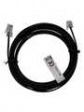 RND 765-00124 Telephone Cable, RJ11 Plug - RJ45 Plug, Flat, 3m, Black