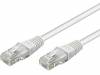 68614 Patch cord; U/UTP; 5e; многопров; CCA; ПВХ; белый; 0,25м