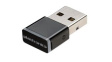 204880-01 Receiver, USB-A Plug, Bluetooth Version V5.0, UC, Black