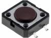 TACTM-24N Микропереключатель; 1; SPST-NO; 0,05A/12ВDC; SMT; 1,6Н; 12x12мм