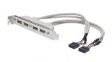 AK-300304-002-E 4-Port USB 2.0 Expansion Bracket