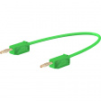 LK 205 030CM GREEN Test lead diam. 2 mm Green 30 cm 0.5 mm2 CAT I