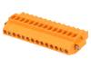 1640050000 BL 3.50/14/270F SN OR BX Разъемный клеммник; вилка; "мама"; 3,5мм; угловой; винтами; 12А