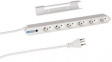 200162216 Outlet Strip 6 Type J (T13) White Type J (T12)