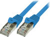 CP1016S Patch cord; F/UTP; 5e; многопров; CCA; ПВХ; синий; 0,25м; 26AWG