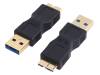 AU0024 Адаптер; USB 3.0; вилка USB A, вилка micro USB B; позолота