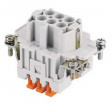 JSHF 06 female insert, 6 poles + PE