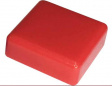RND 210-00233 Cap red Square 12x12x4.0 mm