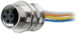 0986 EFC 151 A Гнездо; М12; PIN:4; "мама"; код D-Ethernet; 0,5м; провода