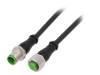 7000-40041-6350030, Соединительный кабель; M12; PIN:5; 0,3м; вилка; 30ВAC; 4А; -30?80°C, MURRELEKTRONIK