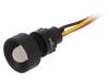 LRY-D10-230ACWK, Индикат.лампа: LED; вогнутый; 230ВAC; Отв: O13мм; IP40; пластмасса, POLAM-ELTA