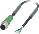 SAC-5P-M12MS/3,0-PUR, Actuator/sensor-cable M12 Plug open 3 m, Phoenix Contact