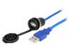 1310-1002-03 Кабель / адаптер; гнездо USB A, вилка USB A; 1310; с заглушкой