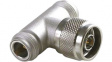 R161780000 T-Type Adapter, N Plug - 2x N Socket, 50Ohm
