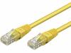 95249 Patch cord; U/UTP; 6; многопров; CCA; ПВХ; желтый; 0,25м