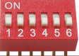 RND 210-00160 DIP-переключатель DIP-12. Сквозное отверстие 2,54 мм