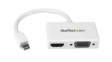 MDP2HDVGAW Adapter, Mini DisplayPort Plug / HDMI Socket/VGA Socket