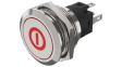 82-6151.2A14.B001 Illuminated Pushbutton 1CO, IP65/IP67, LED, Red, Maintained Function