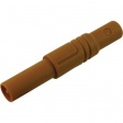 LAS S G BRAUN / BROWN Safety plug diam. 4 mm Brown CAT III