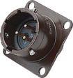 MS3112E-12-8S Appliance socket with flange