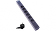 RND 465-00207 PDU 19^, 6 x Type F, Black, Plug Type F