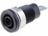 SEB6452/SW Гнездо; "банан" 4мм; 32А; 1кВDC; черный; Монтаж: на панель; 35мм