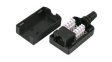 SILbk Inline Coupler, RJ45, CAT6, 8 Positions, 8 Contacts, Unshielded