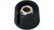 A3023639 Control knob with recess black 23 mm