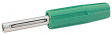 550-0400 Laboratory socket diam. 4 mm Green