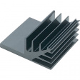 KS57.2-1000E Heat sink 1000 mm 4 K/W @ L=100 mm black anodised