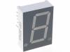 KW1-802AGA Дисплей: LED; 7-сегментный; 20,4мм; зеленый; 1,5-2,5мкд; анод; 0,8"