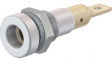 23.0190-29 Panel Mount Socket \x1a4mm White 25A 30V Gold-Plated