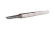 2ASARU Tweezers Stainless Steel Flat Round 120mm