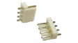 RND 205-00983 Straight Plug Pin Header, PCB - Through Hole, 1 Rows, 4 Contacts, 3.96mm Pitch