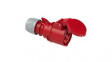214-6V CEE Socket SHARK 4P 2.5mm² 16A IP44 400V Red/White