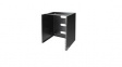 WALLMNT12 19" Vertical Wall Mount Equipment Rack Bracket 541x349x499mm Steel 12U Black